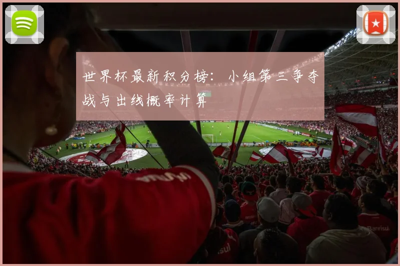 世界杯最新积分榜:小组第三争夺战与出线概率计算