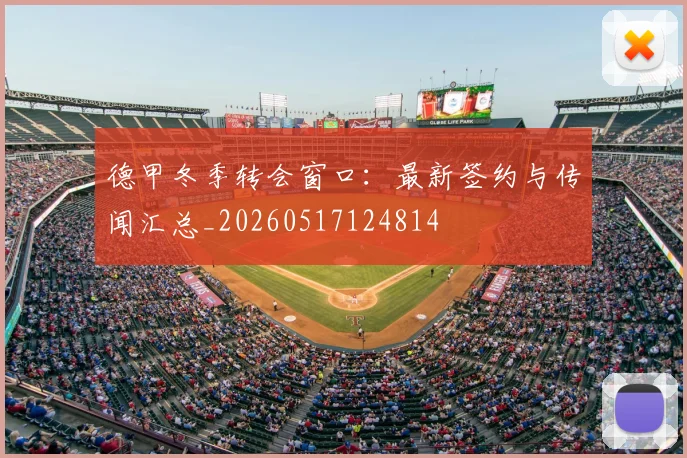 德甲冬季转会窗口：最新签约与传闻汇总_20260517124814